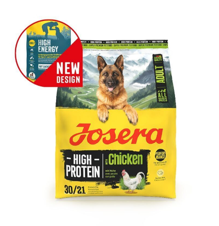 Josera 12.5 KG High Protein Adult Chicken proteinreiches Hundetrockenfutter für aktive Hunde