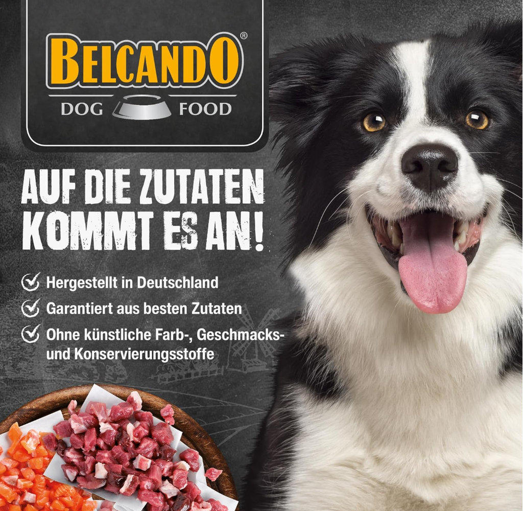 BELCANDO Adult GF Beef [12.5 kg] Grain-Free Dog Food, Dry Food without Grain with Beef, Complete Food for Adult Dogs from 1 Year