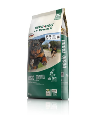 BewiDog 12.5 KG Basic menu Trockenfutter für ausgewachsene, normal aktive Hunde