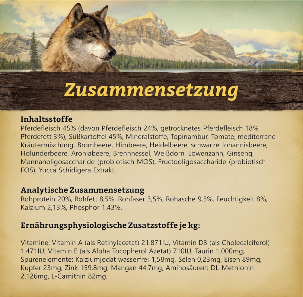 Wolfsblut  Wide Plain Light  12.5  kg Horse Dry Food  Dog Food  Grain Free