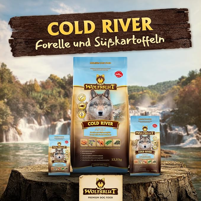 Wolfsblut Cold River 12.5 kg Trout Dry Food Dog Food Grain Free