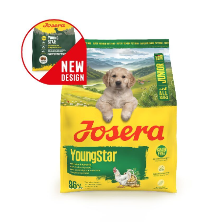 Josera 12.5 KG YoungStar getreidefreies Aufzuchtfutter für Hundewelpen