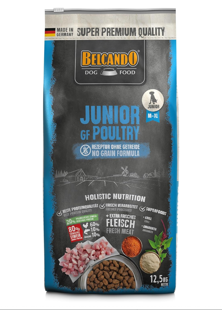 BELCANDO Adult GF Beef [12.5 kg] Grain-Free Dog Food, Dry Food without Grain with Beef, Complete Food for Adult Dogs from 1 Year