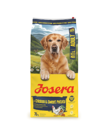 Josera 12.5 KG Medi/Maxi Adult Chicken & Sweet Potato getreidefreies Trockenfutter für mittlere und große Rassen