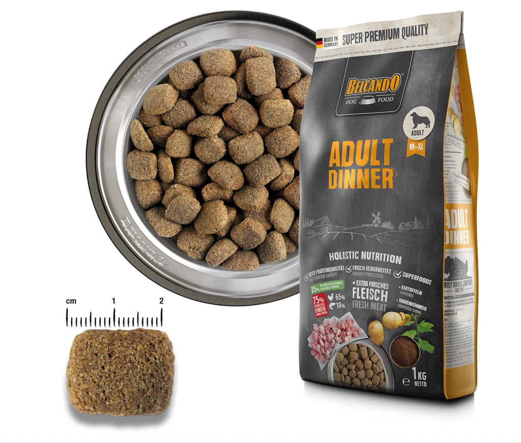 BELCANDO Adult Dinner [12.5 kg] Dog Food | Dry Dog Food | Complete Nutrition for Adult Dogs of All Breeds Aged 1 Year and Older
